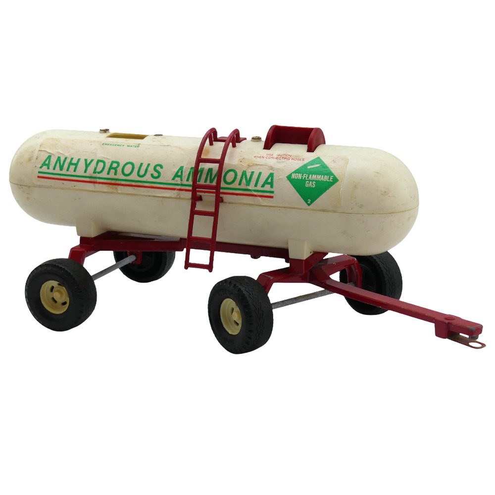 Vintage Ertl Anhydrous Ammonia Tank Wagon 326-8312 Trailer Red White Model Toy